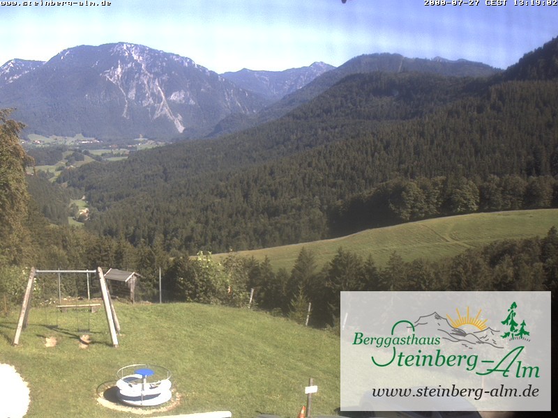 Archiv Foto Webcam Ruhpolding: Steinberg-Alm