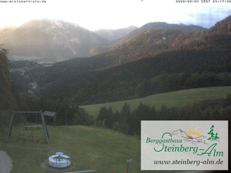 Archived image Webcam Mountain restaurant "Steinberg Alm"
