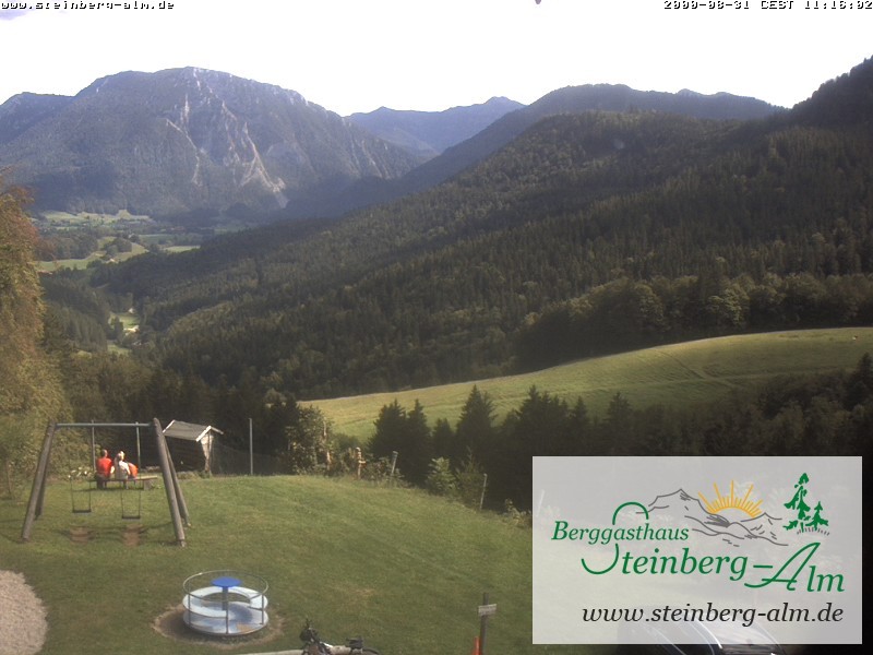 Archived image Webcam Mountain restaurant "Steinberg Alm"