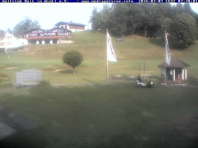 Archiv Foto Webcam Reit im Winkl: Golfplatz