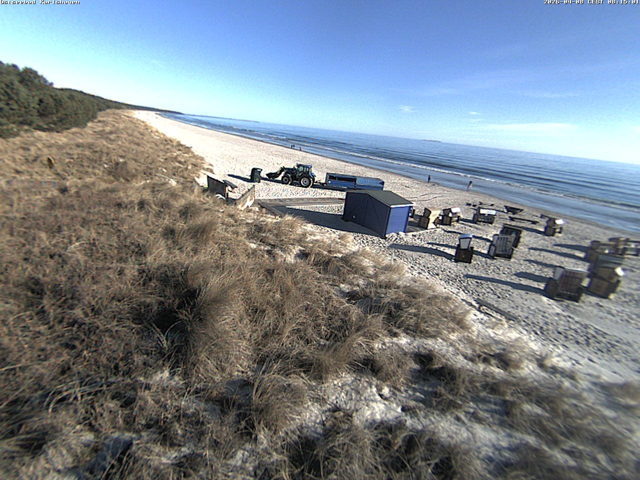 Archiv Foto Webcam Usedom: Strand Karlshagen