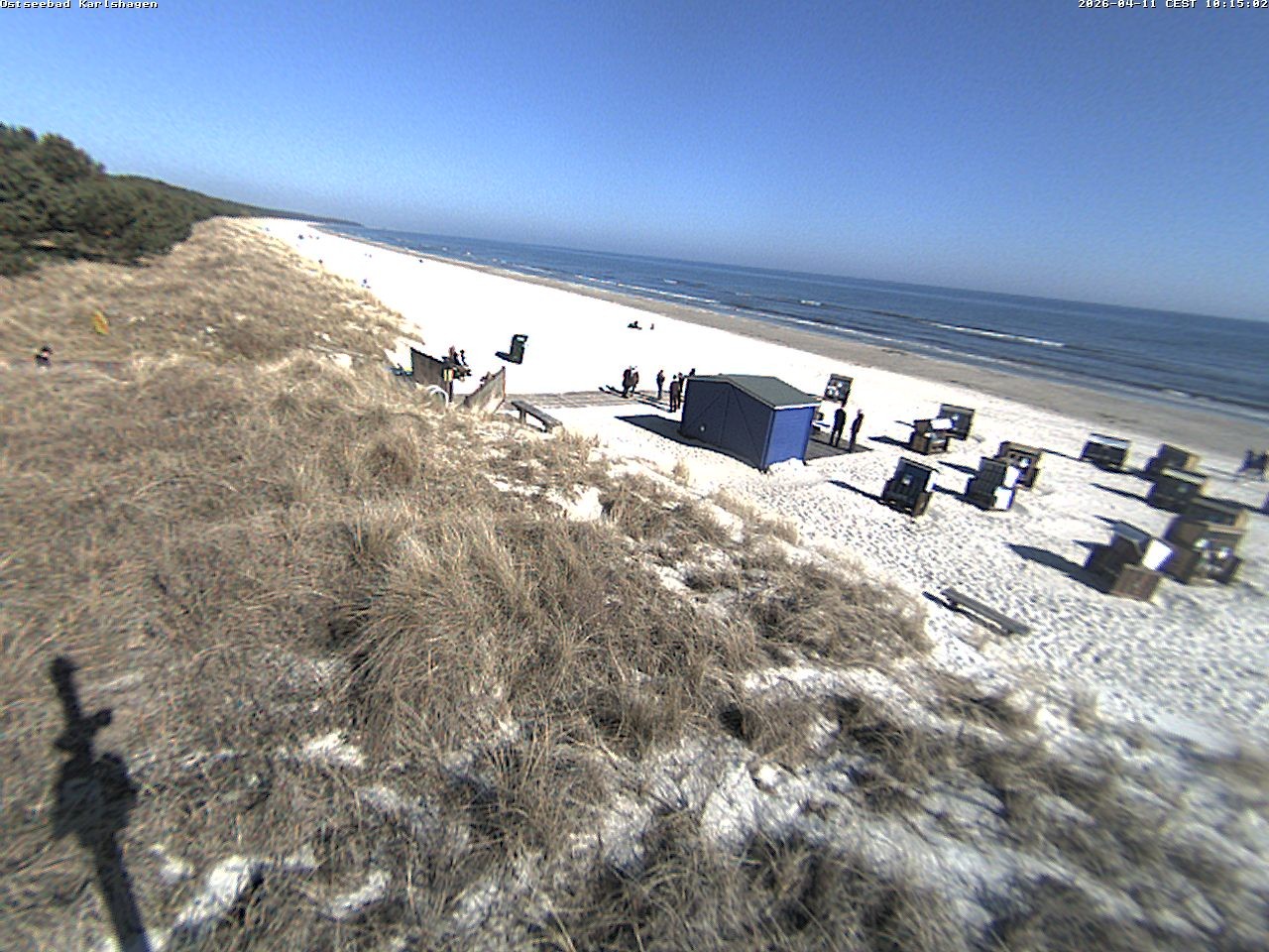 Archiv Foto Webcam Usedom: Strand Karlshagen