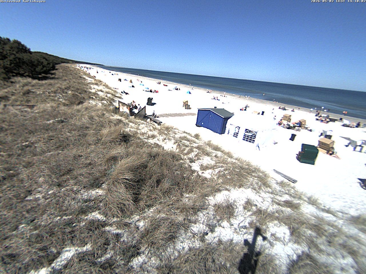 Archiv Foto Webcam Usedom: Strand Karlshagen