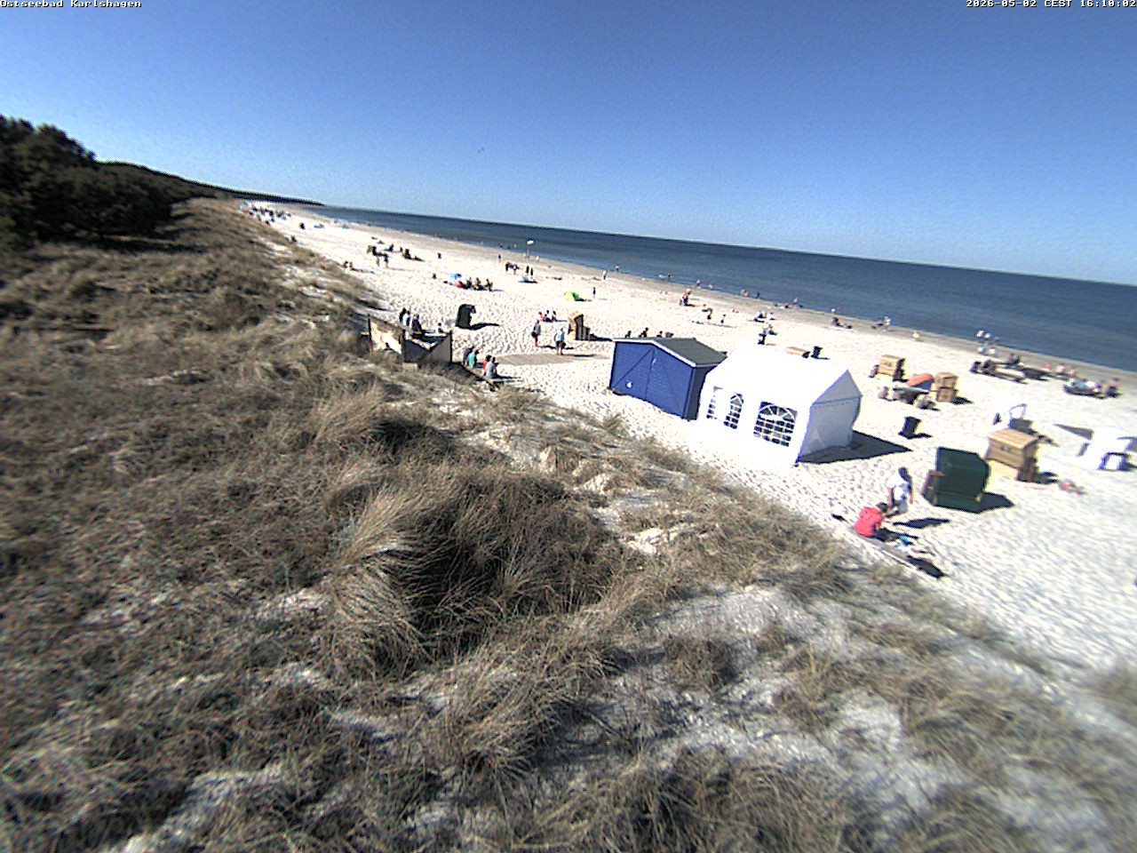 Archiv Foto Webcam Usedom: Strand Karlshagen