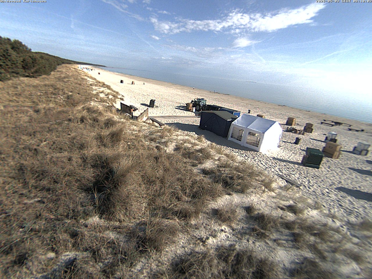 Archiv Foto Webcam Usedom: Strand Karlshagen