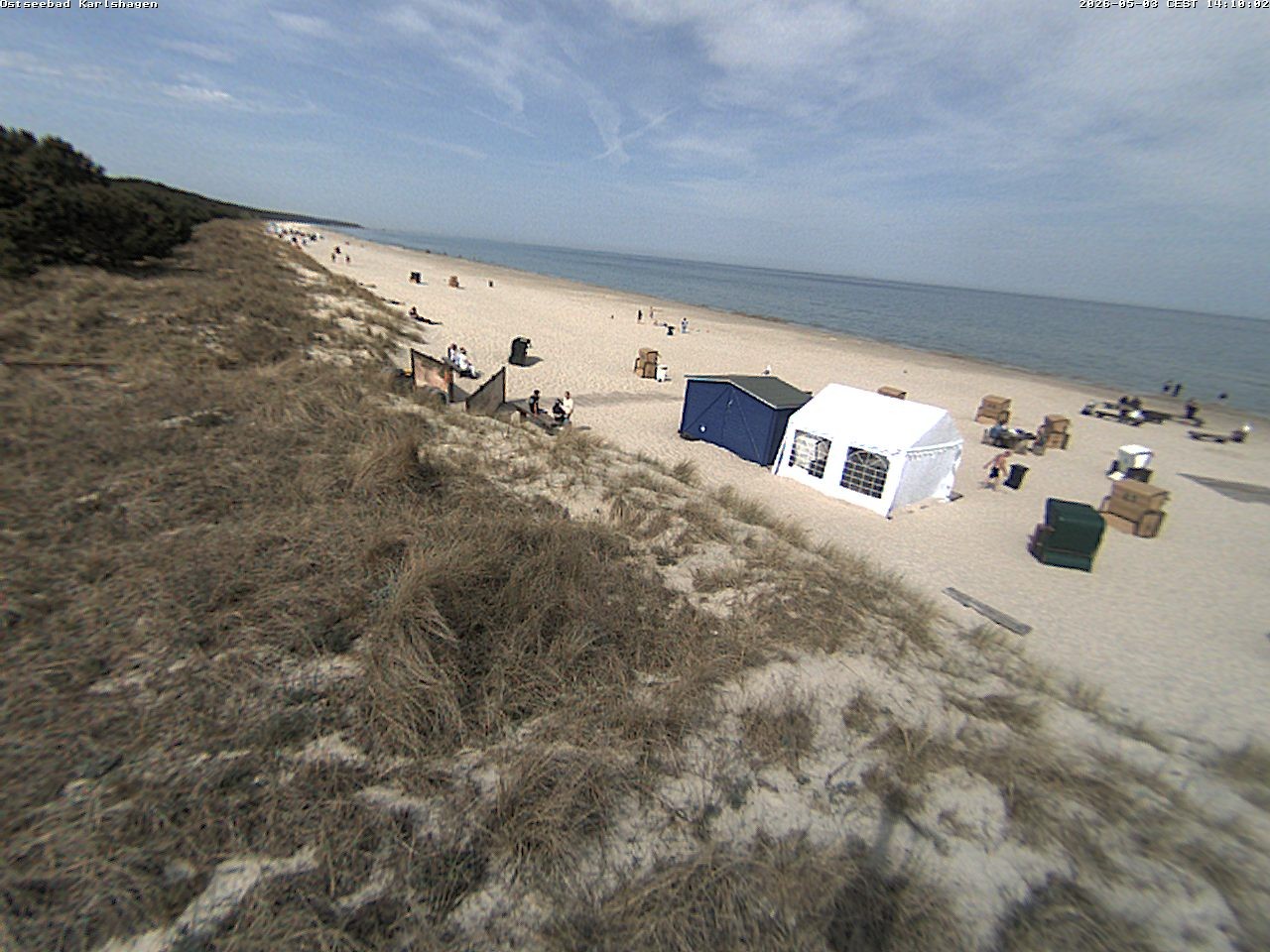 Archiv Foto Webcam Usedom: Strand Karlshagen