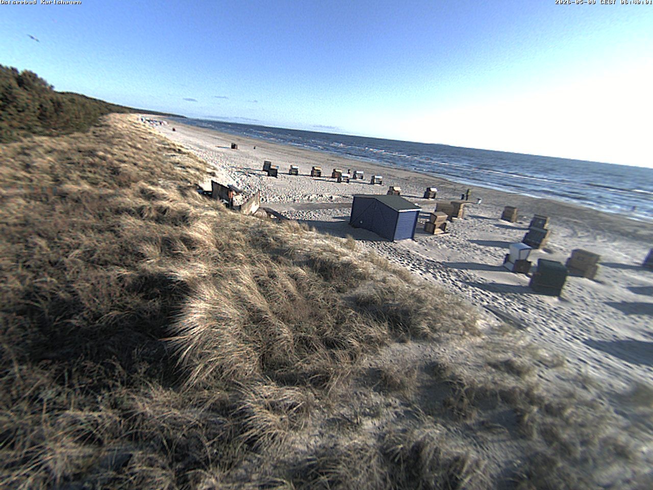 Archiv Foto Webcam Usedom: Strand Karlshagen
