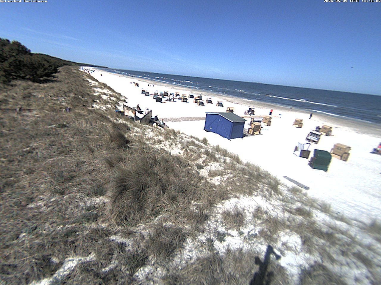 Archiv Foto Webcam Usedom: Strand Karlshagen
