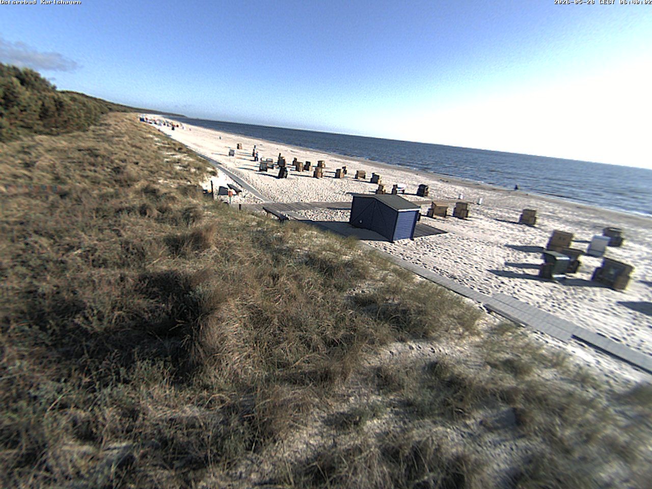 Archiv Foto Webcam Usedom: Strand Karlshagen
