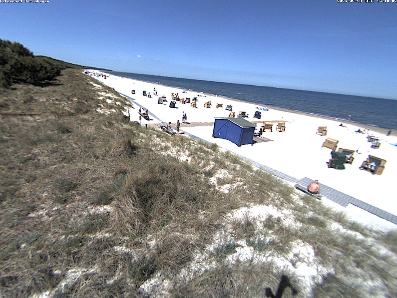 Archiv Foto Webcam Usedom: Strand Karlshagen