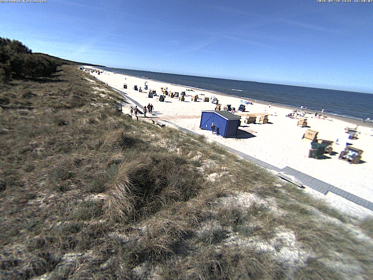 Archiv Foto Webcam Usedom: Strand Karlshagen