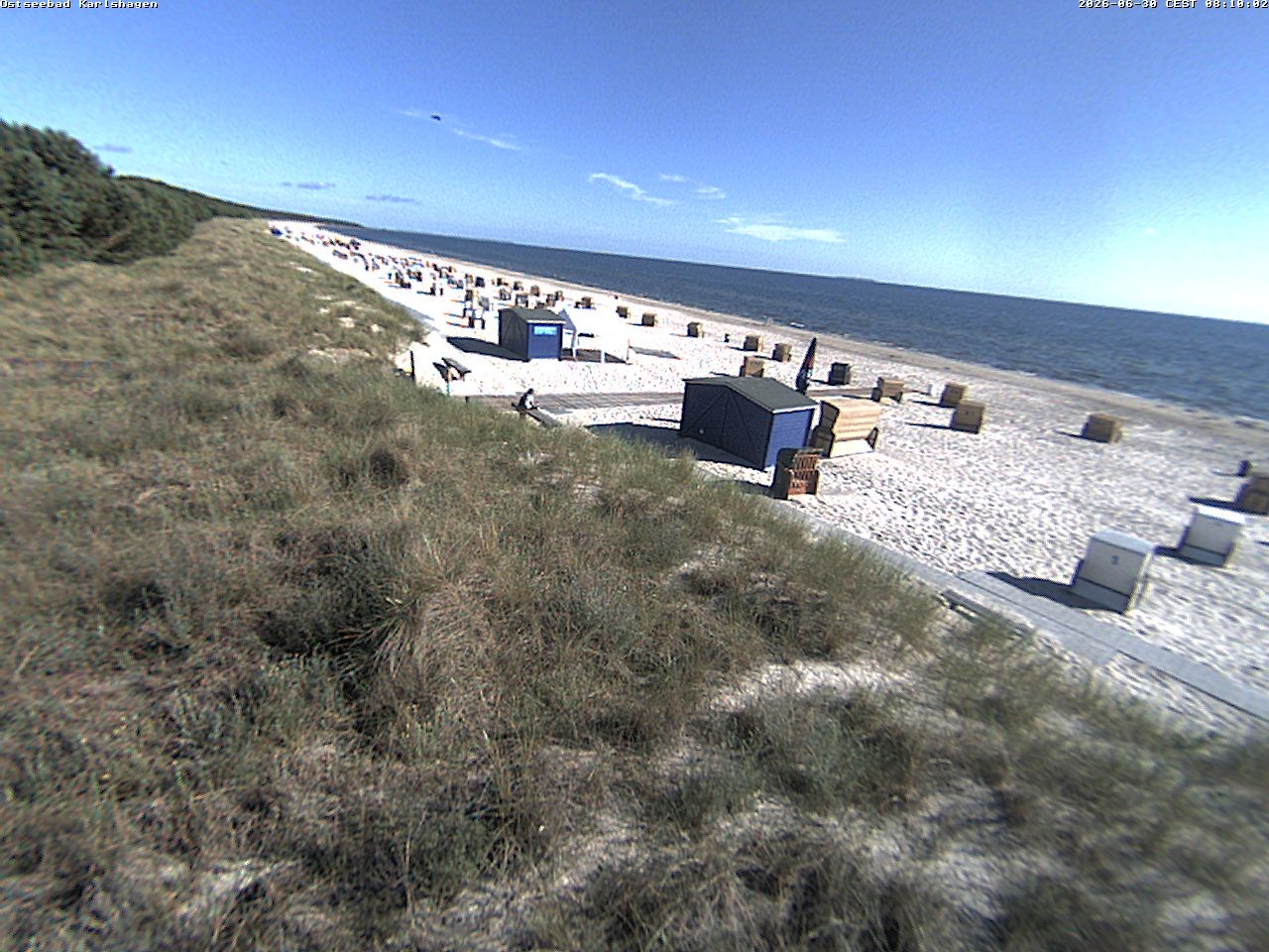 Archiv Foto Webcam Usedom: Strand Karlshagen