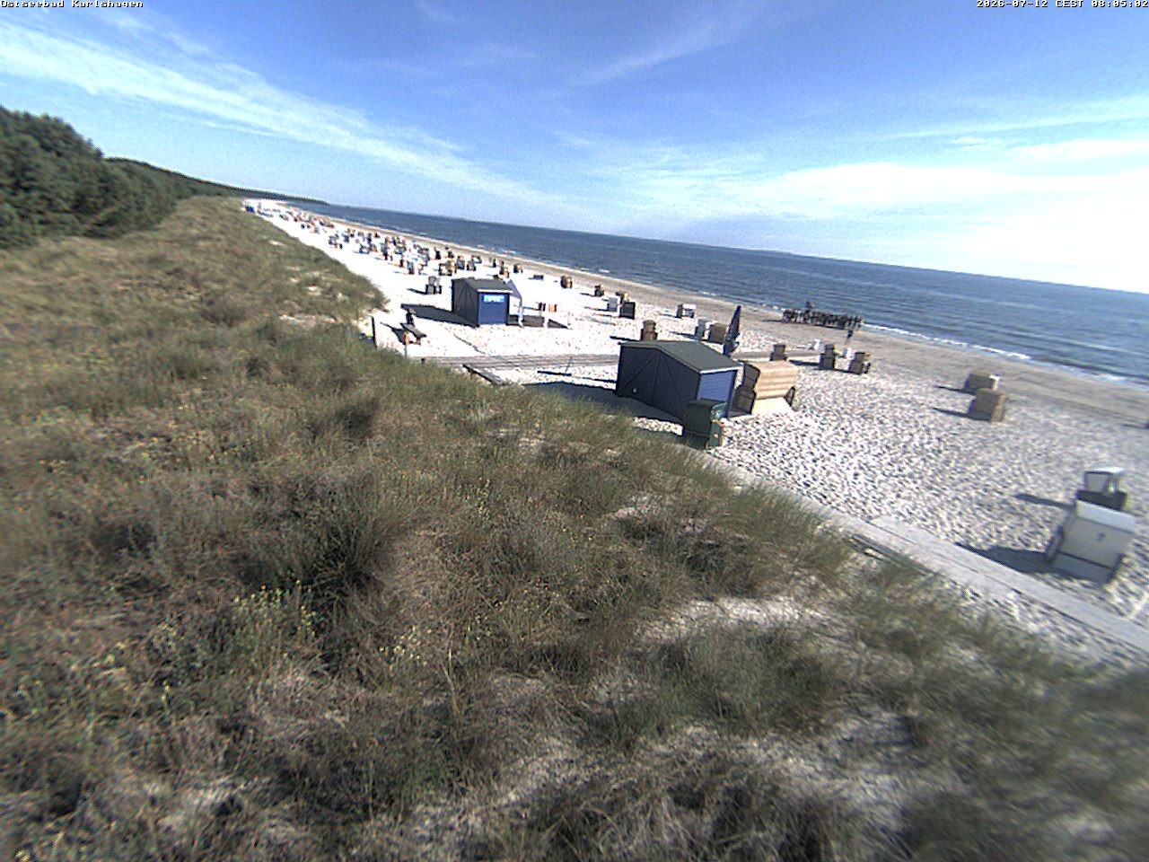 Archived image Webcam View to beach Karlshagen