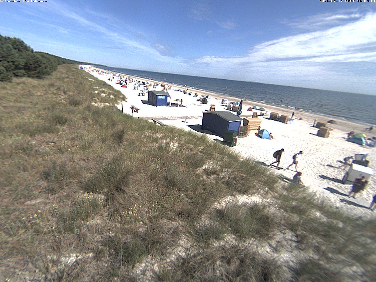 Archived image Webcam View to beach Karlshagen