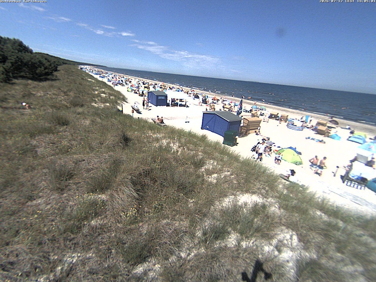Archived image Webcam View to beach Karlshagen