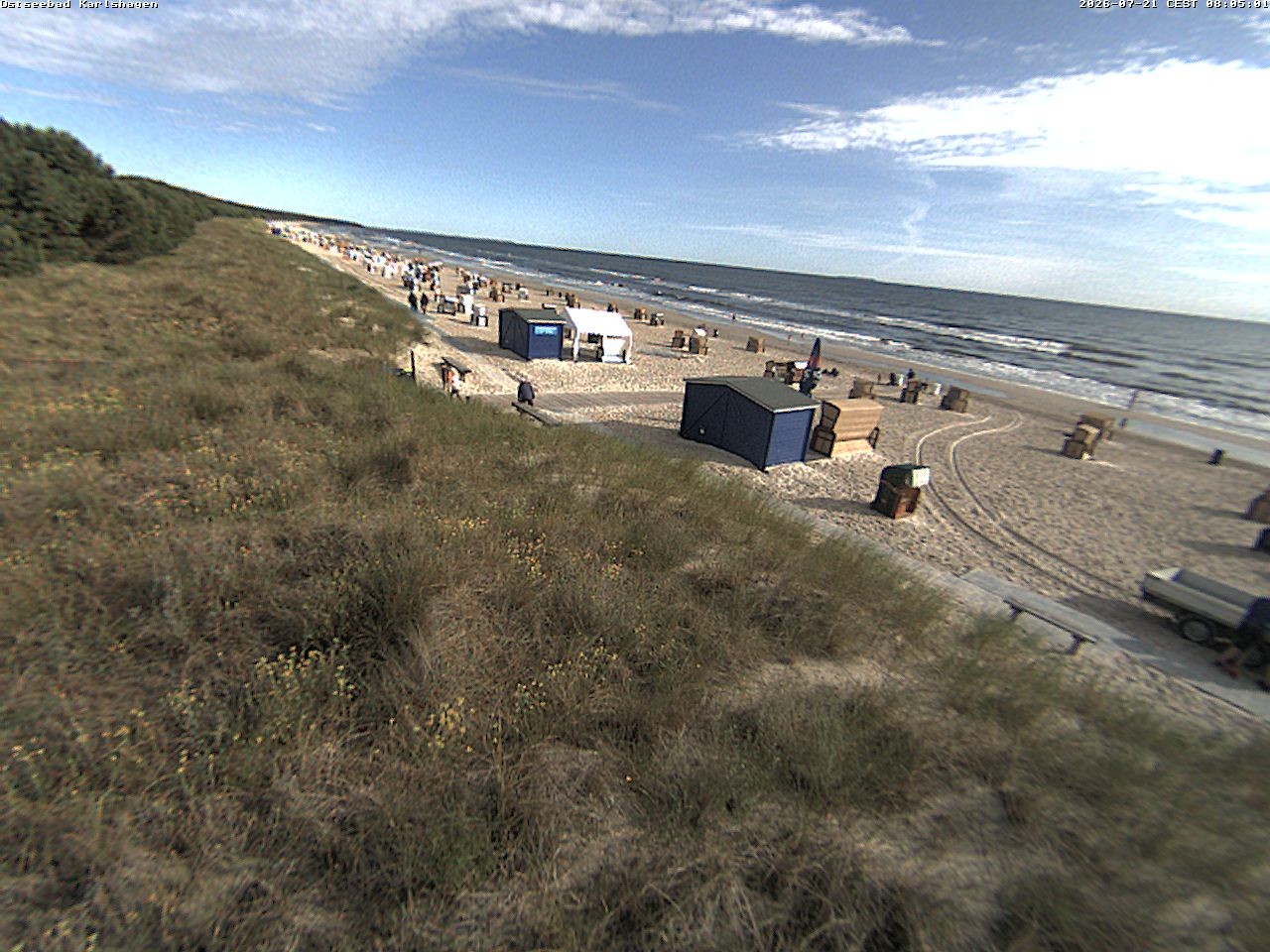 Archiv Foto Webcam Usedom: Strand Karlshagen