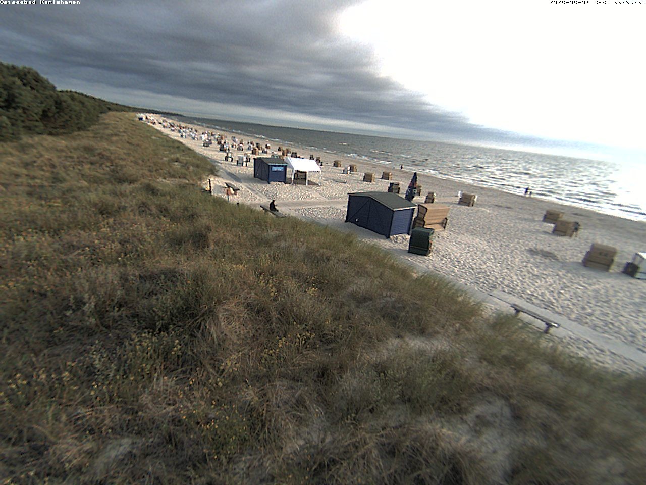 Archiv Foto Webcam Usedom: Strand Karlshagen