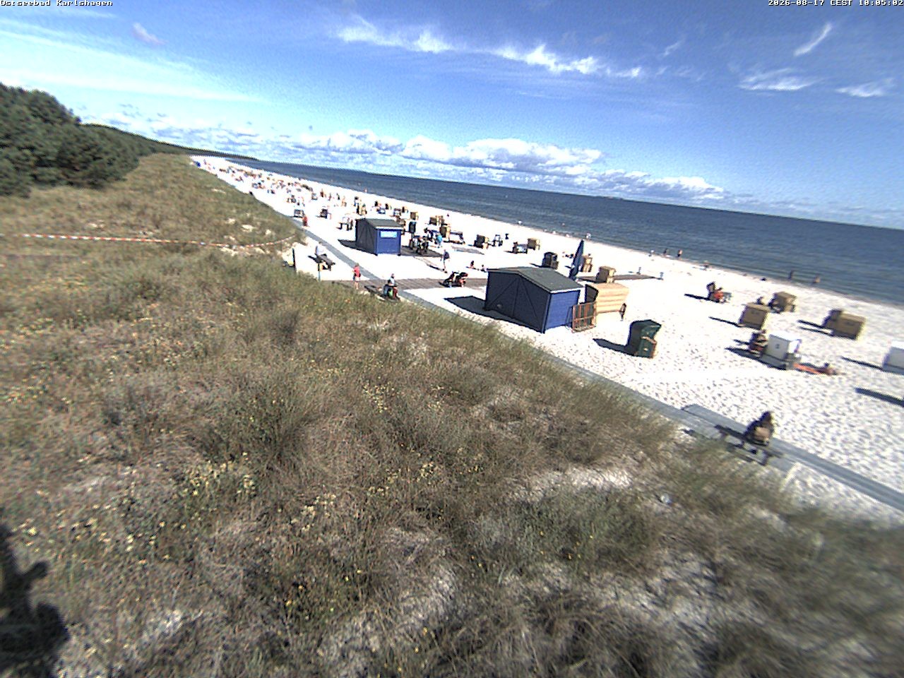 Archiv Foto Webcam Usedom: Strand Karlshagen
