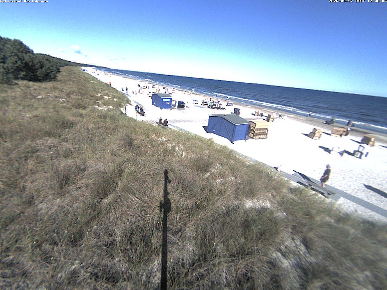 Archiv Foto Webcam Usedom: Strand Karlshagen