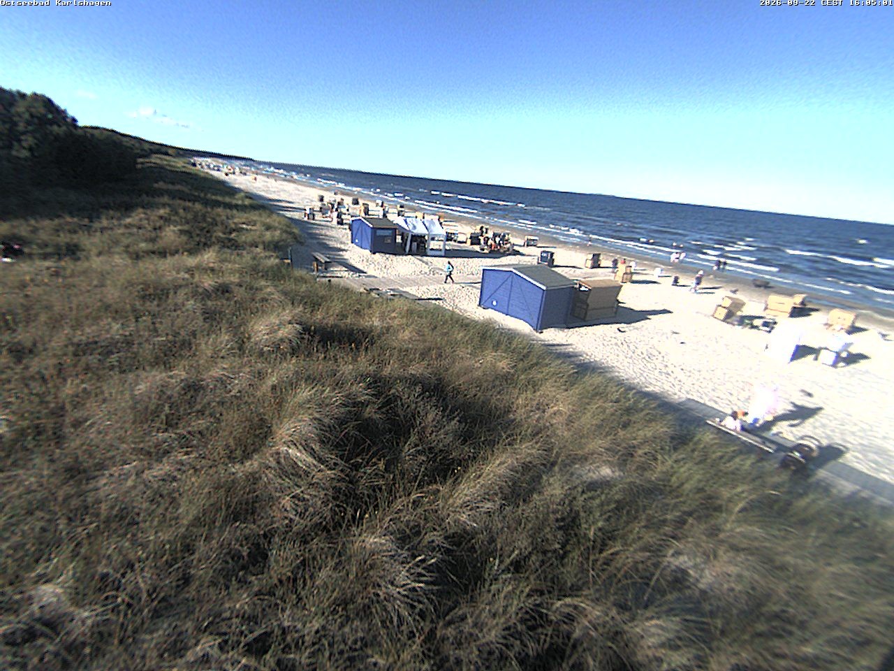 Archiv Foto Webcam Usedom: Strand Karlshagen