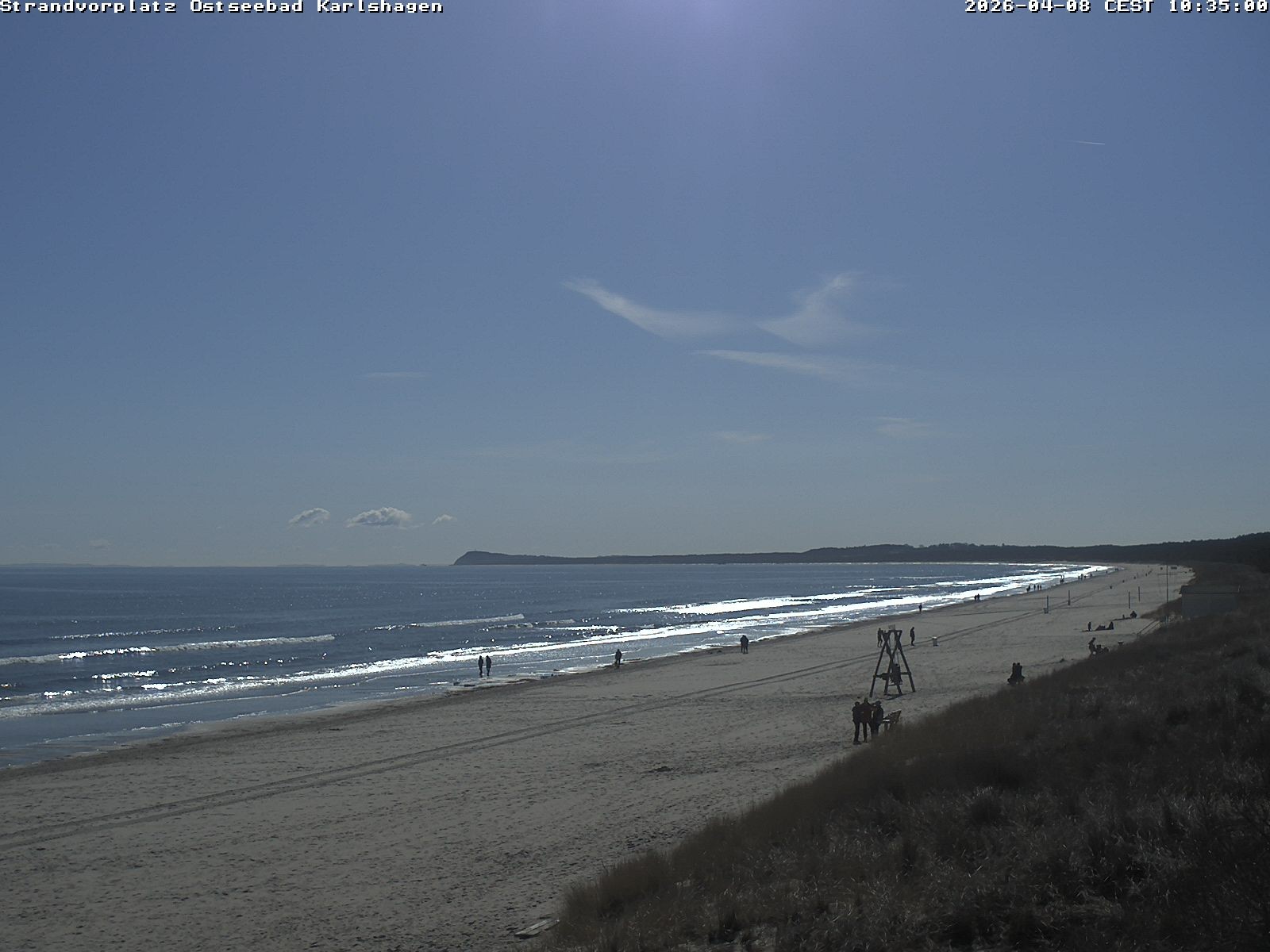Archiv Foto Webcam Usedom: Strandvorplatz Karlshagen