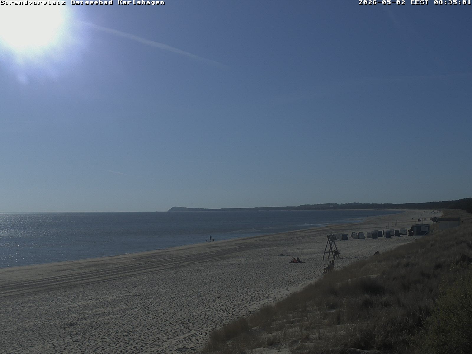 Archiv Foto Webcam Usedom: Strandvorplatz Karlshagen