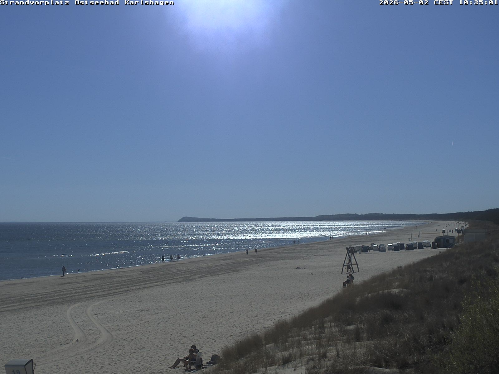 Archiv Foto Webcam Usedom: Strandvorplatz Karlshagen
