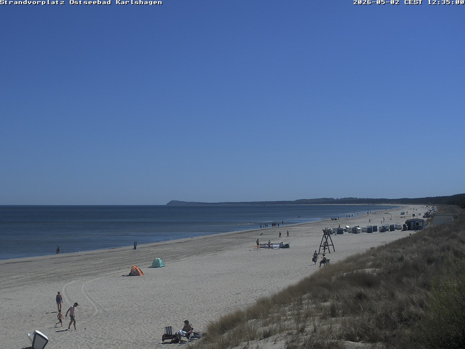 Archiv Foto Webcam Usedom: Strandvorplatz Karlshagen
