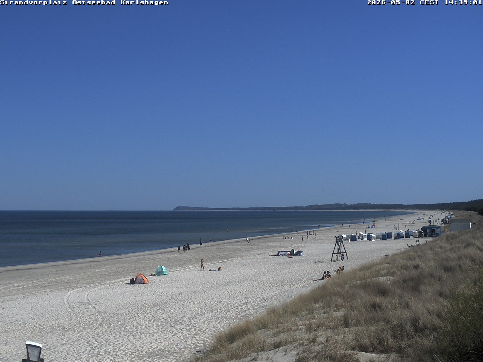 Archiv Foto Webcam Usedom: Strandvorplatz Karlshagen