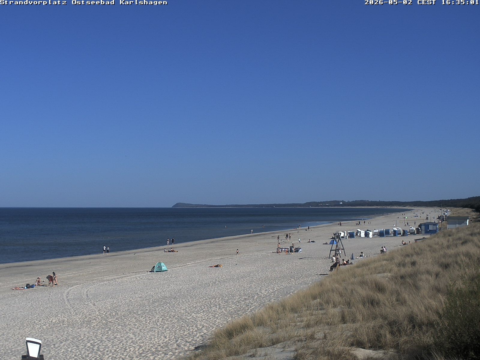 Archiv Foto Webcam Usedom: Strandvorplatz Karlshagen