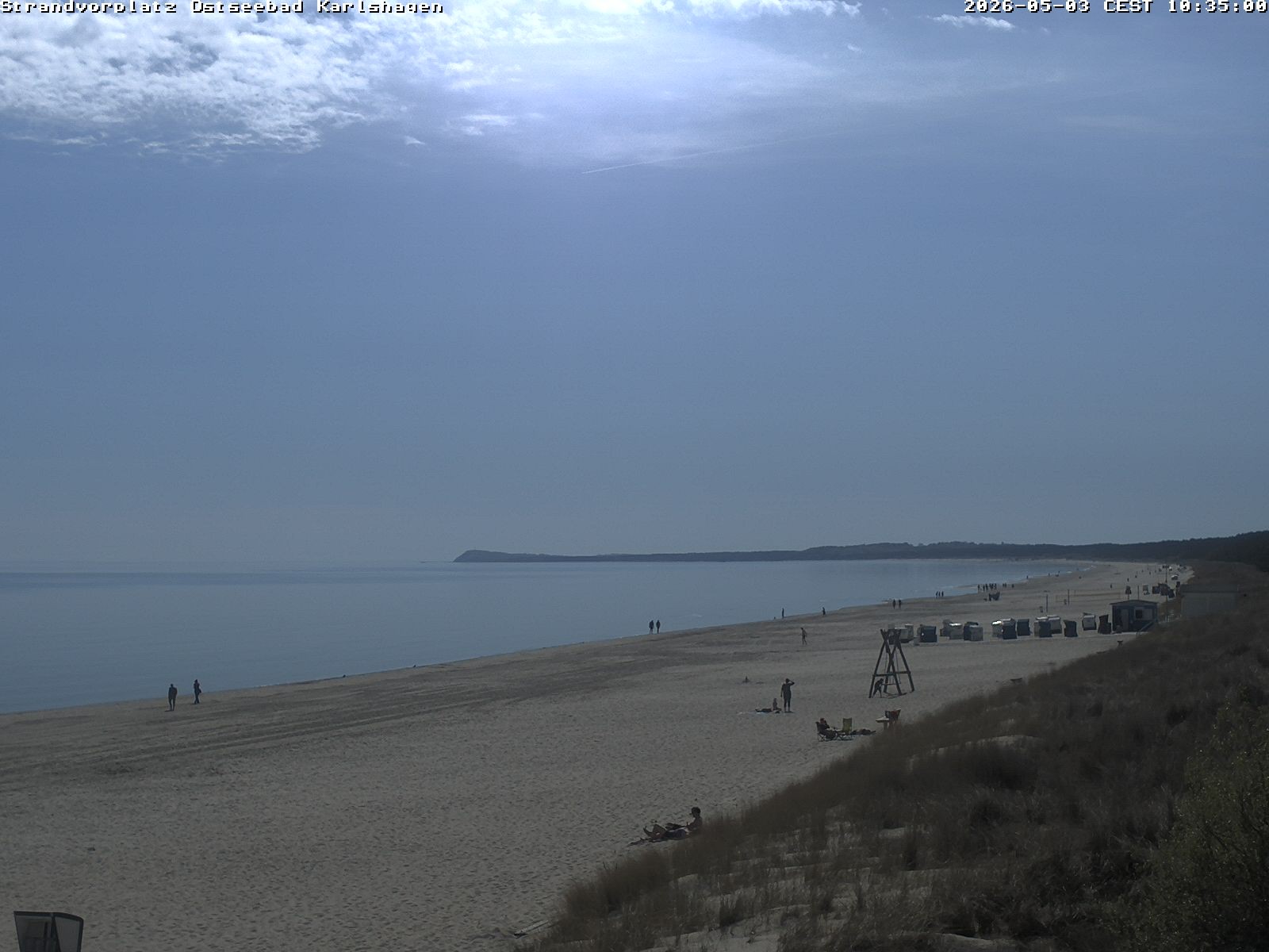 Archiv Foto Webcam Usedom: Strandvorplatz Karlshagen