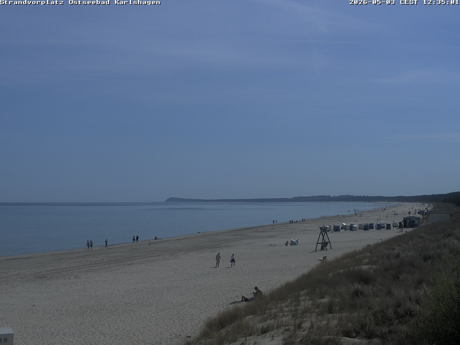 Archiv Foto Webcam Usedom: Strandvorplatz Karlshagen