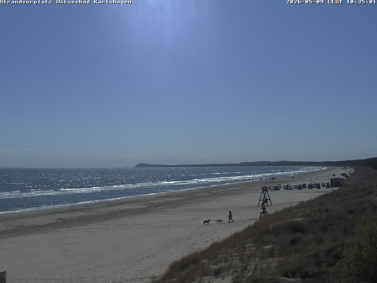 Archiv Foto Webcam Usedom: Strandvorplatz Karlshagen