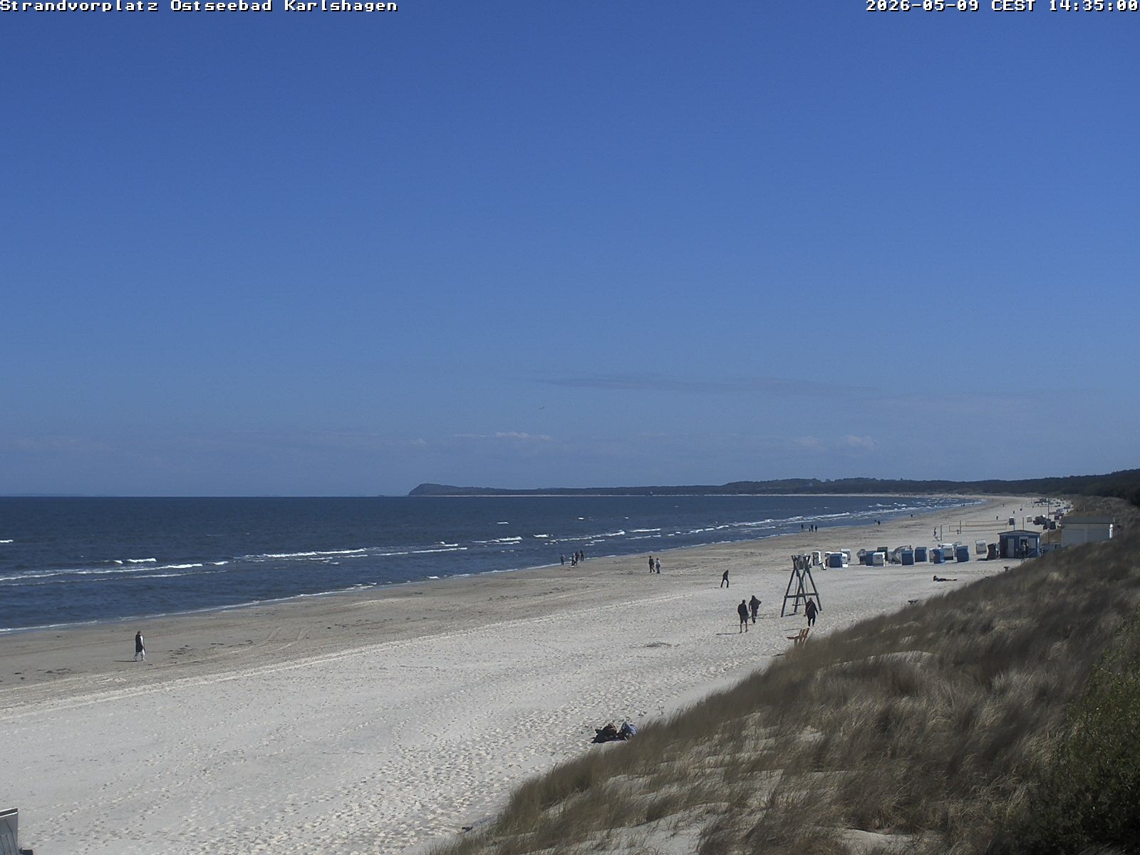 Archiv Foto Webcam Usedom: Strandvorplatz Karlshagen