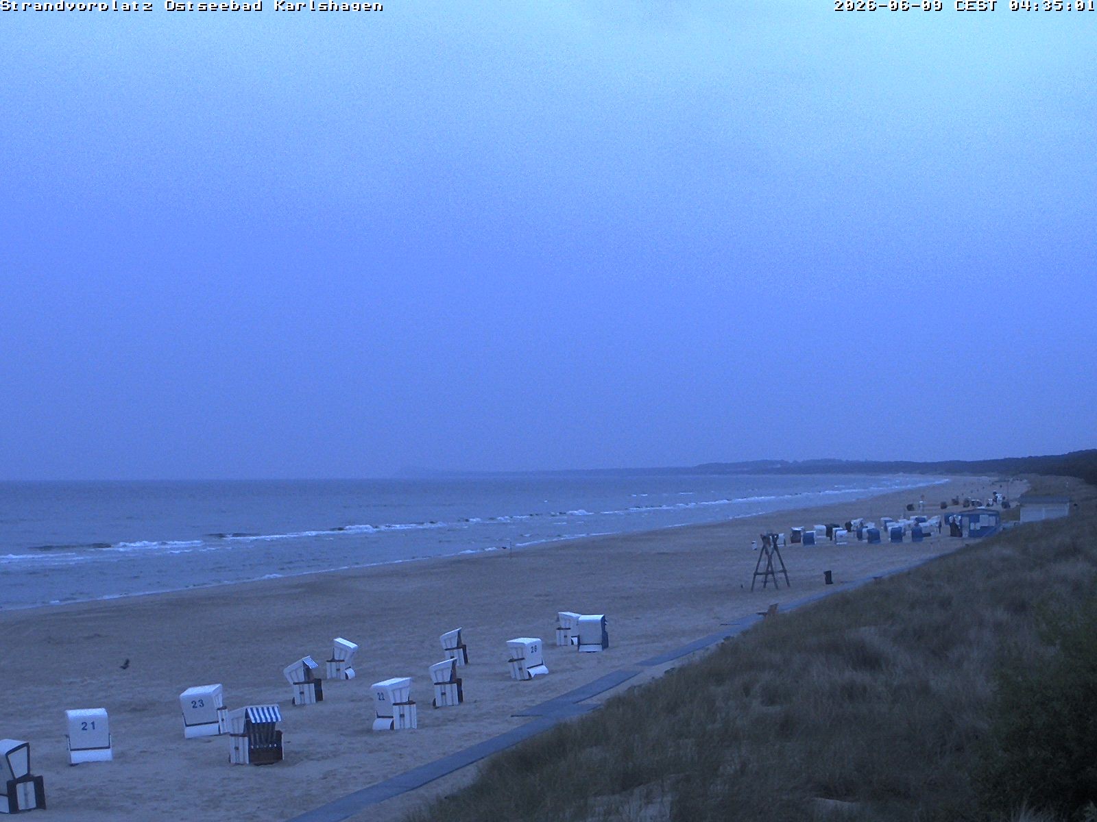 Archiv Foto Webcam Usedom: Strandvorplatz Karlshagen