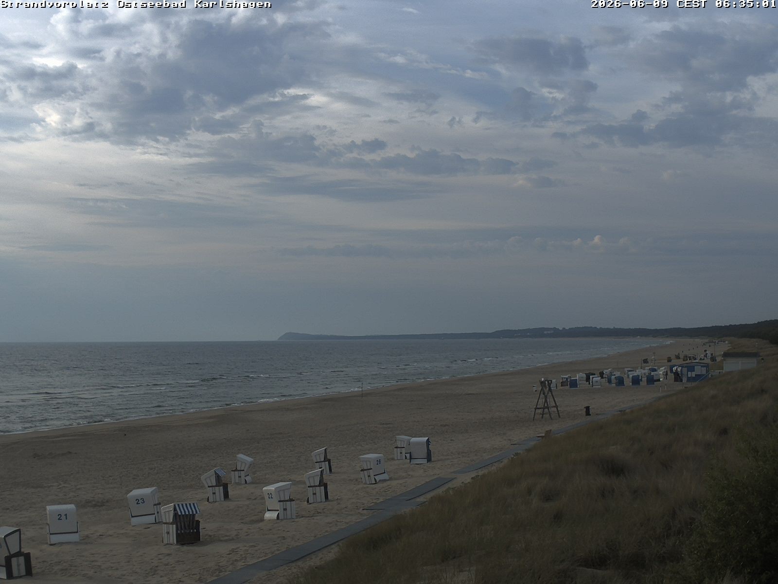 Archiv Foto Webcam Usedom: Strandvorplatz Karlshagen