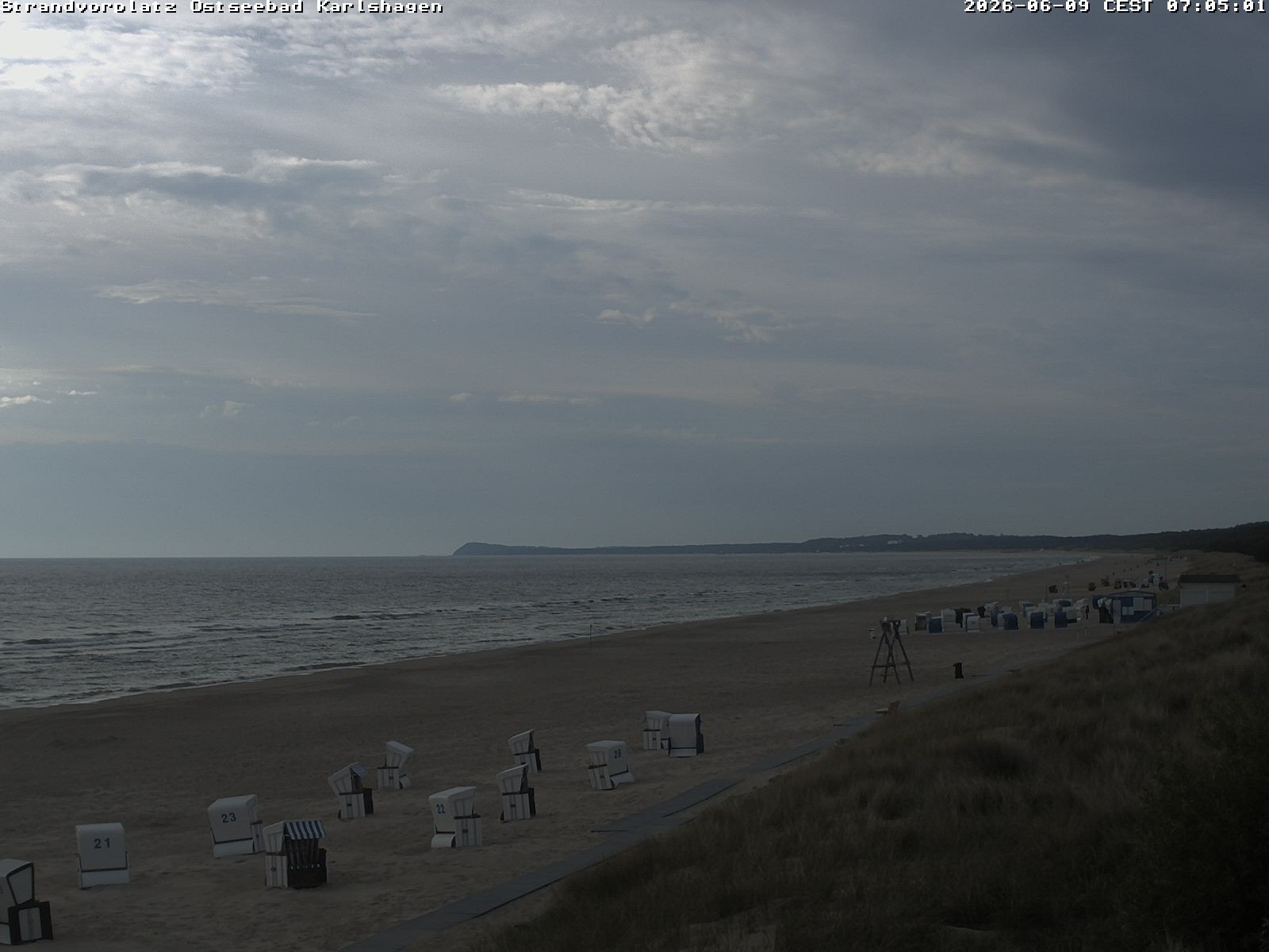 Archiv Foto Webcam Usedom: Strandvorplatz Karlshagen