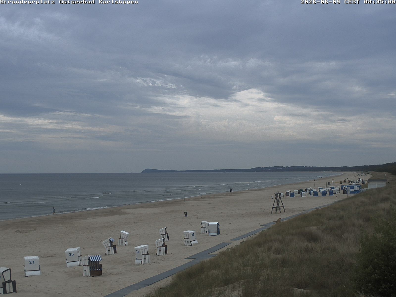 Archiv Foto Webcam Usedom: Strandvorplatz Karlshagen