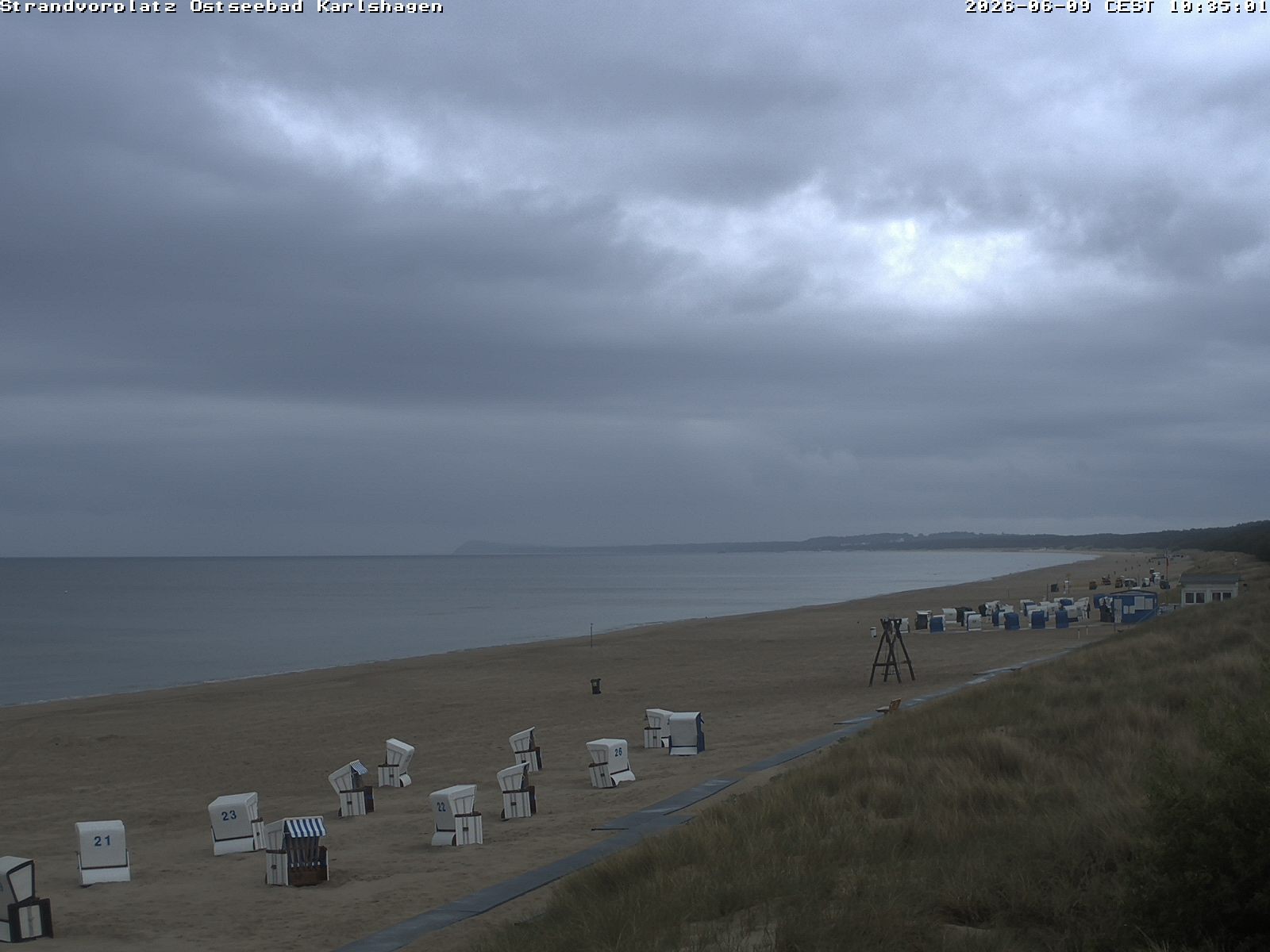 Archiv Foto Webcam Usedom: Strandvorplatz Karlshagen