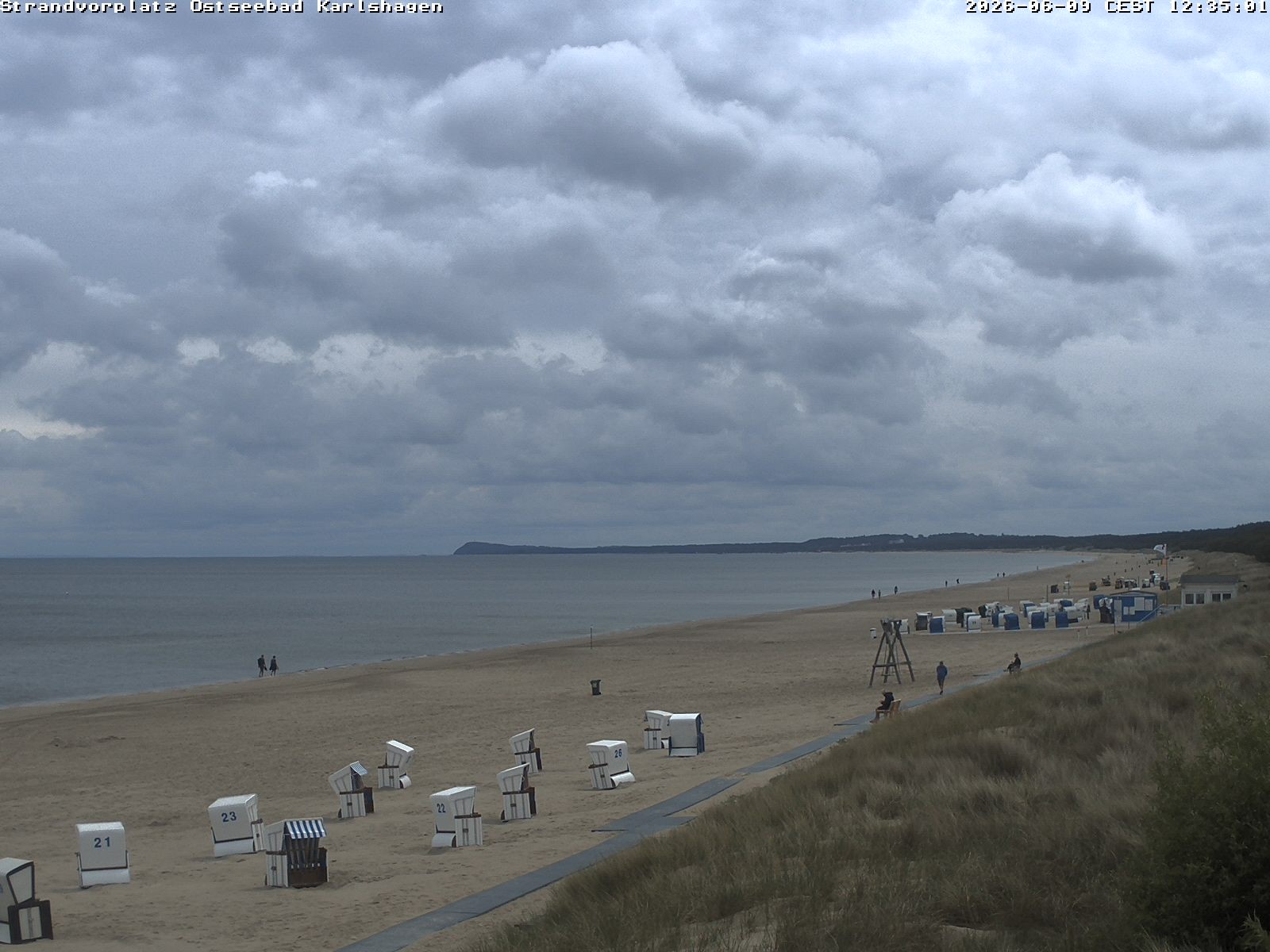 Archiv Foto Webcam Usedom: Strandvorplatz Karlshagen