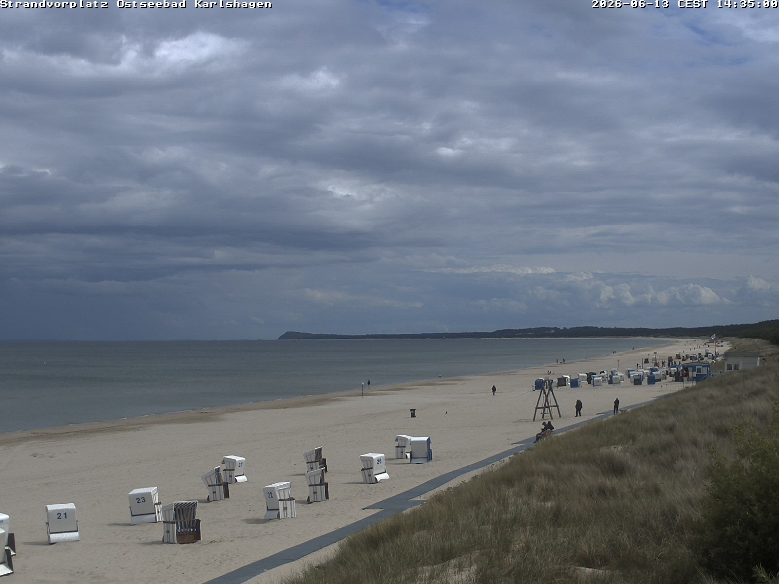 Archiv Foto Webcam Usedom: Strandvorplatz Karlshagen