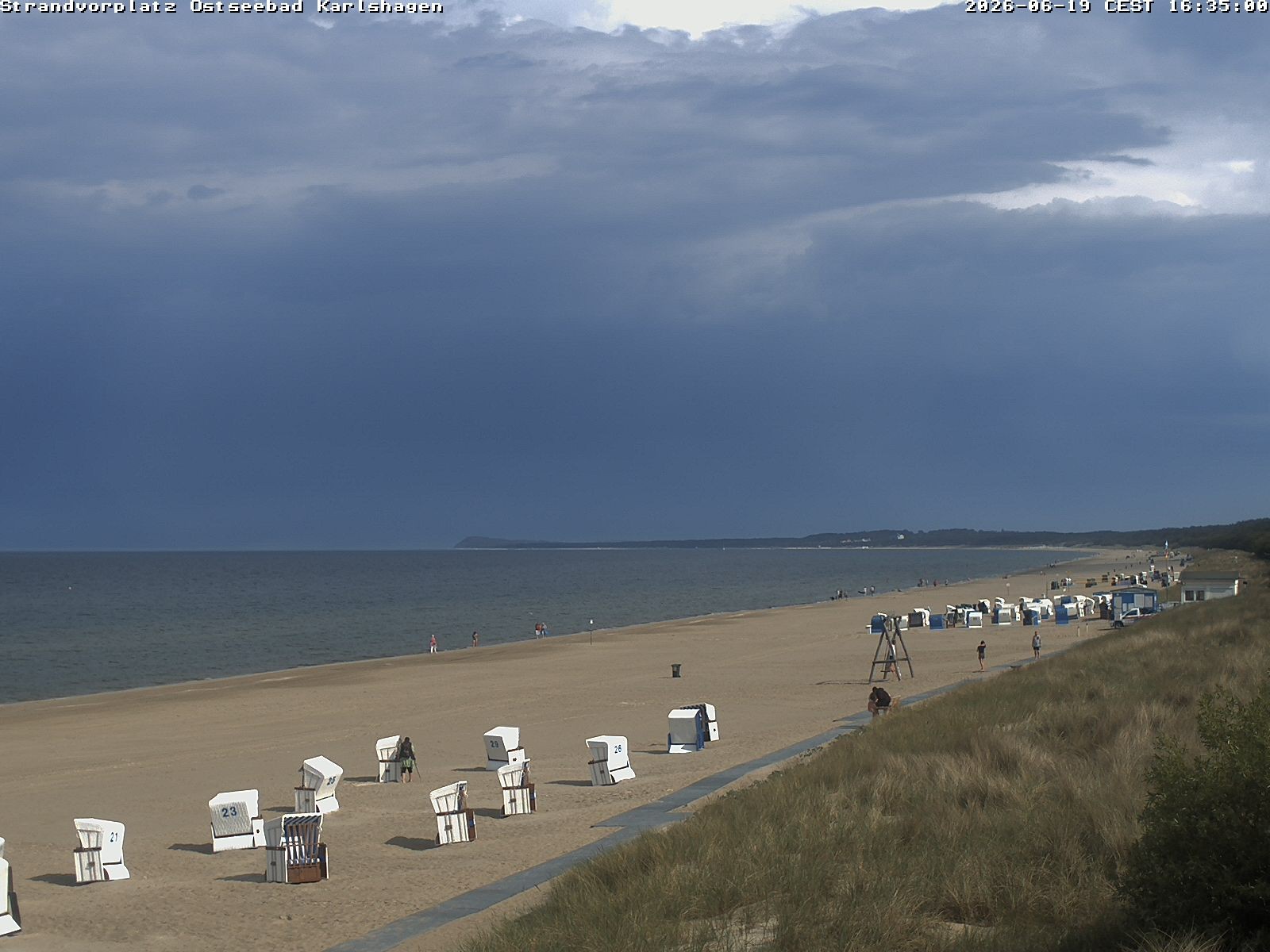 Archiv Foto Webcam Usedom: Strandvorplatz Karlshagen