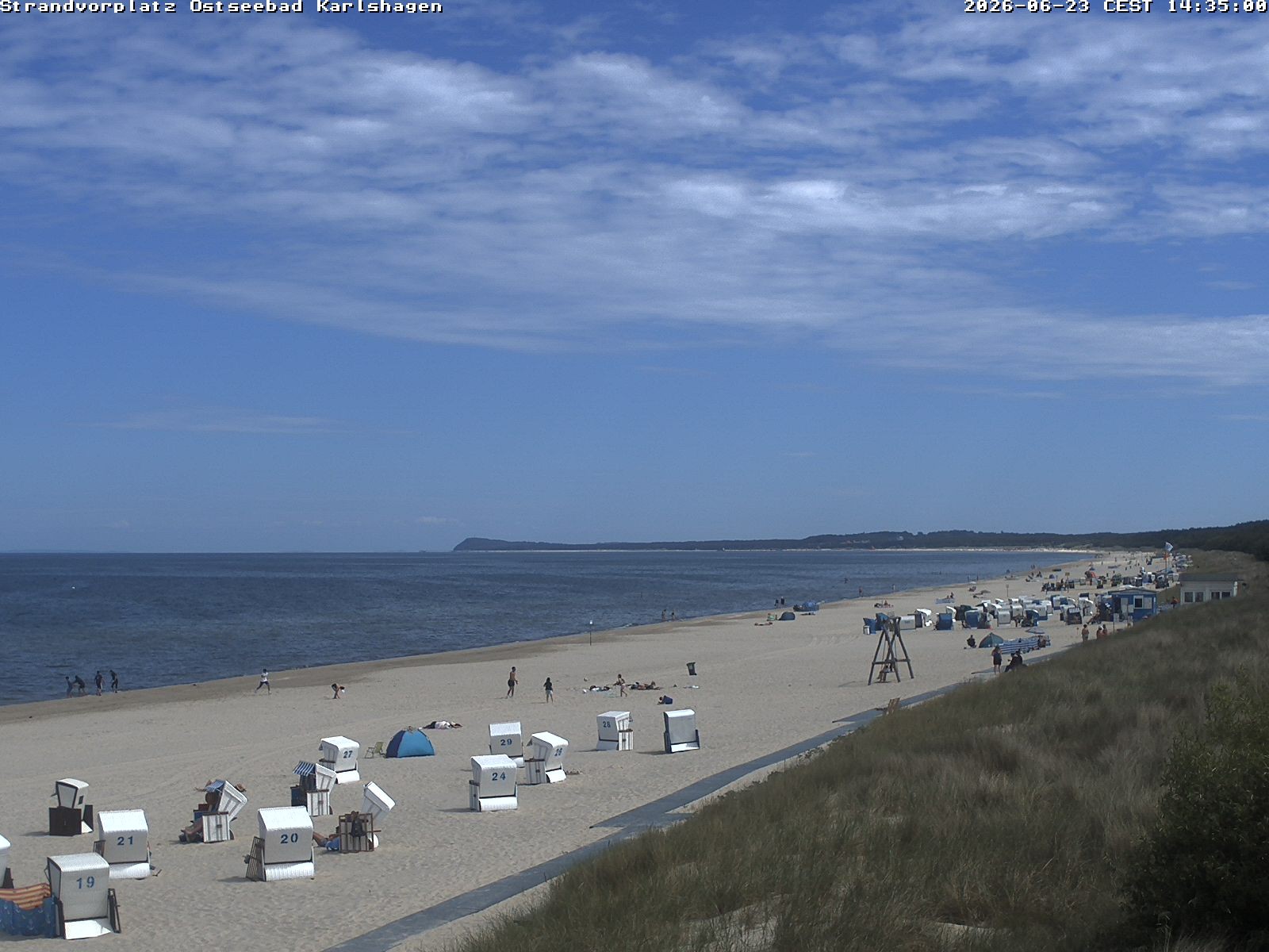 Archiv Foto Webcam Usedom: Strandvorplatz Karlshagen