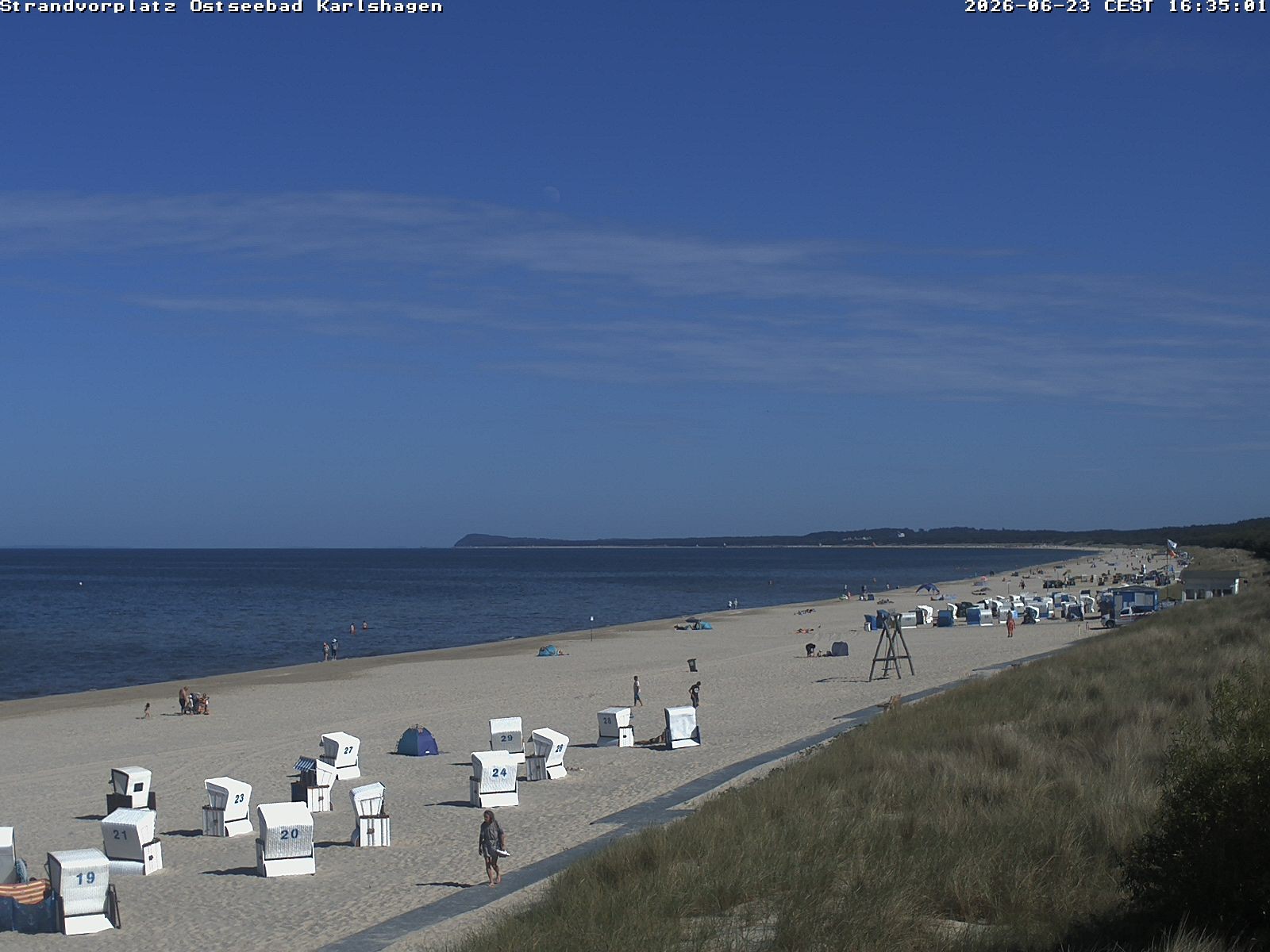 Archiv Foto Webcam Usedom: Strandvorplatz Karlshagen