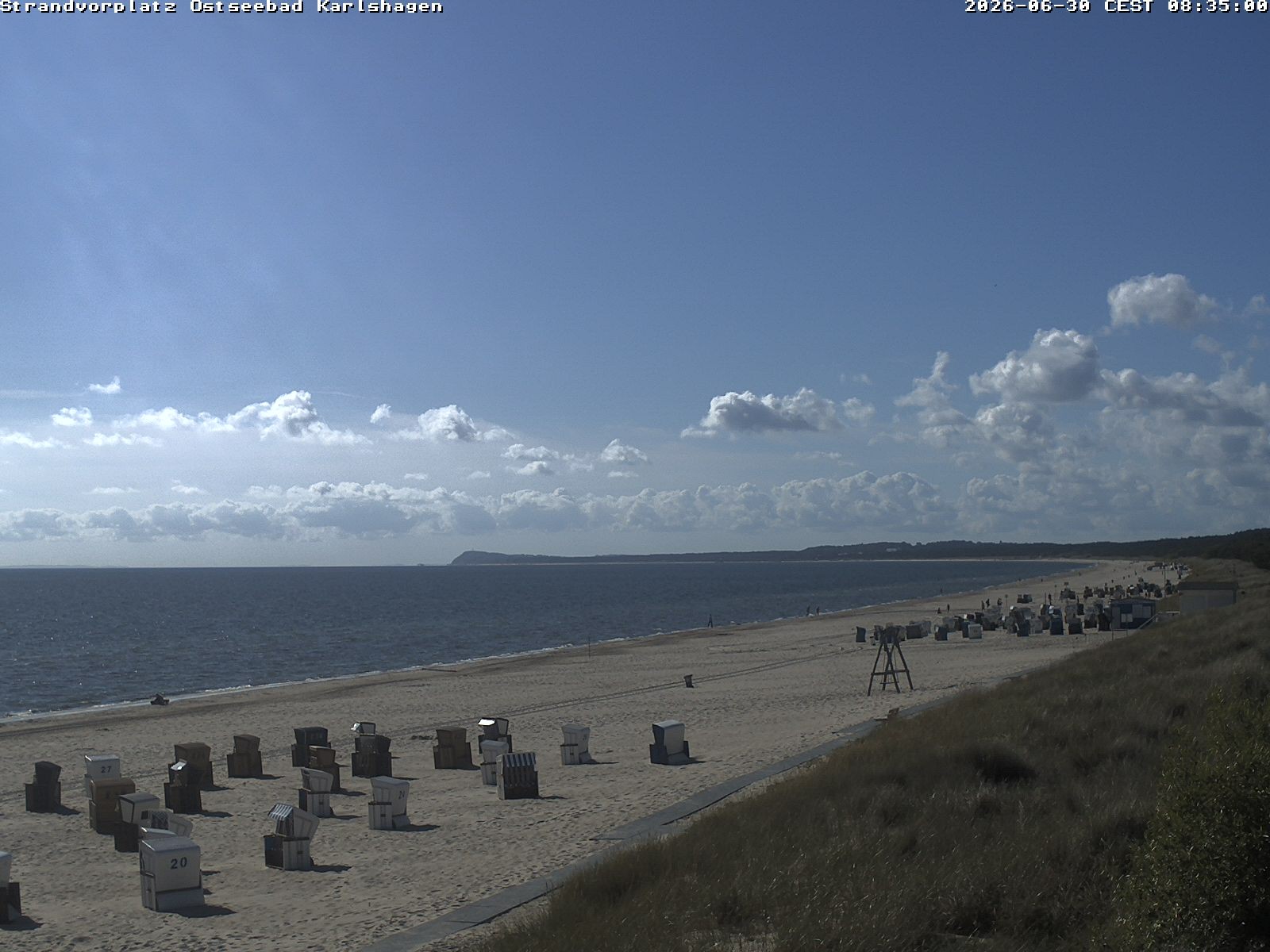 Archiv Foto Webcam Usedom: Strandvorplatz Karlshagen