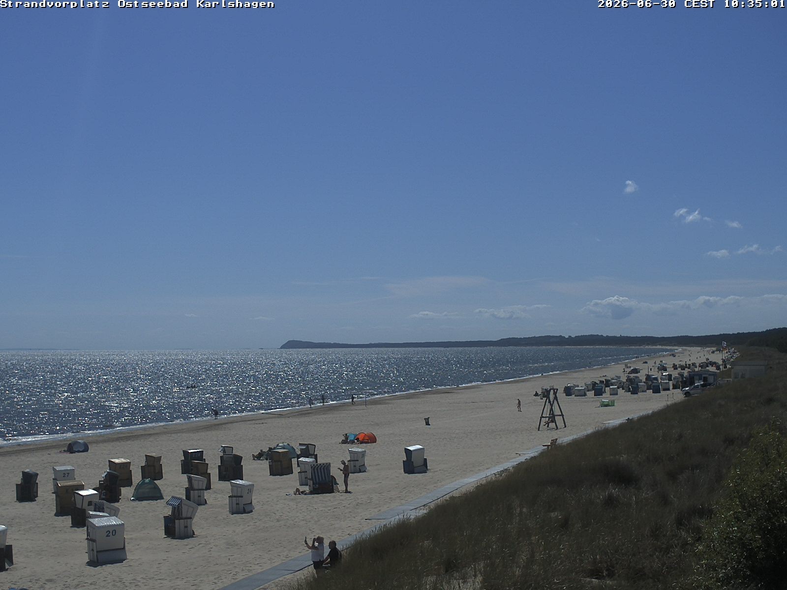 Archiv Foto Webcam Usedom: Strandvorplatz Karlshagen
