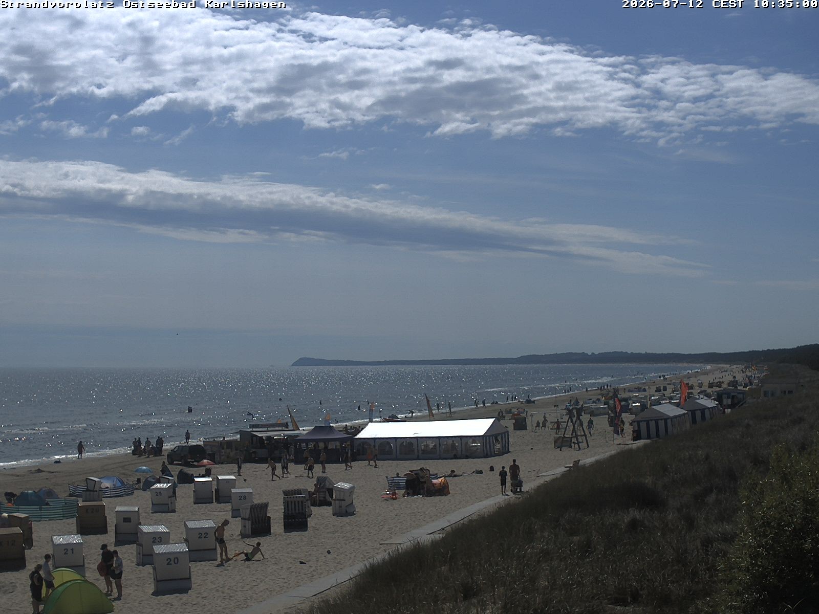 Archived image Webcam North east view Karlshagen beach