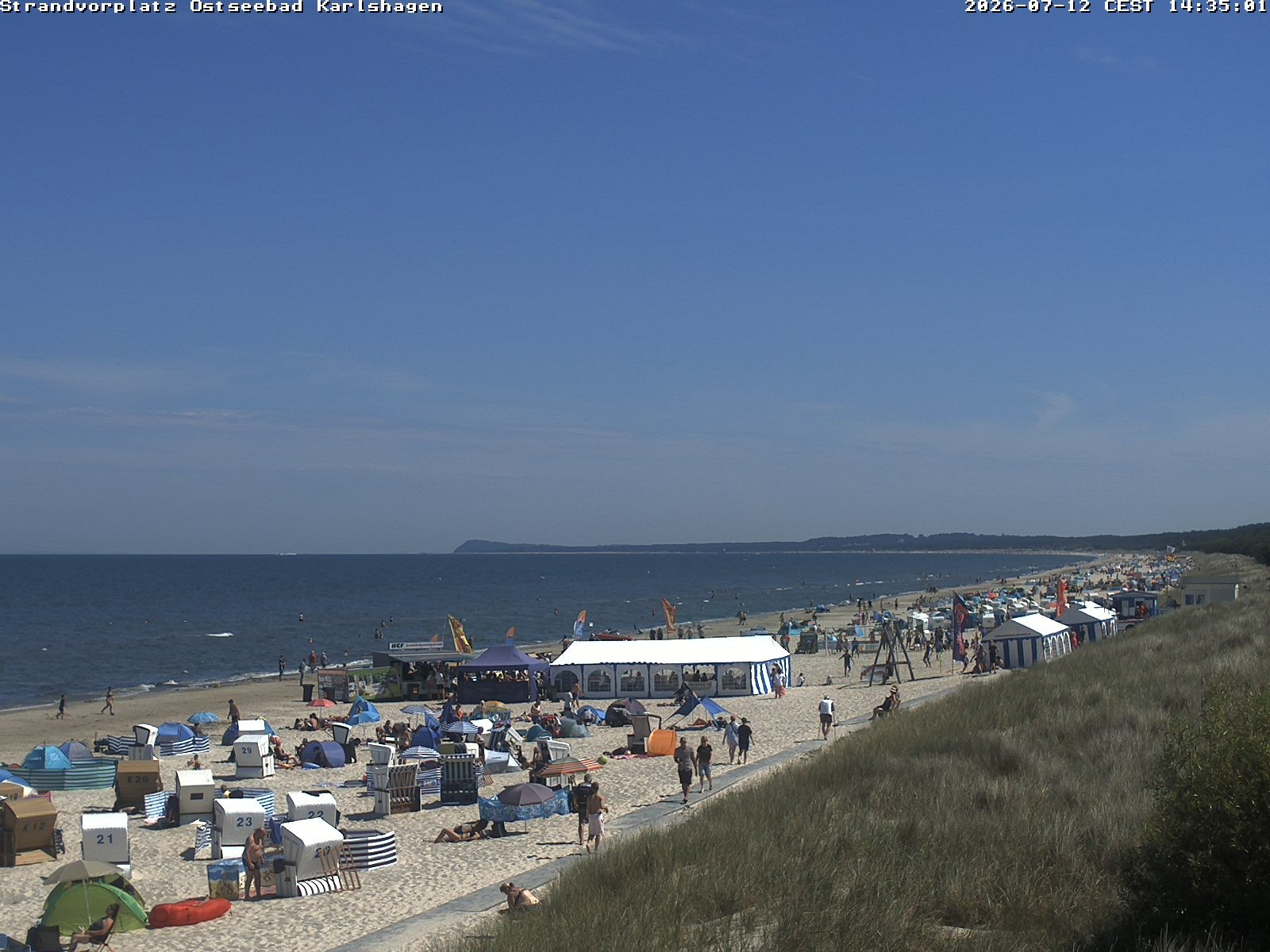 Archived image Webcam North east view Karlshagen beach