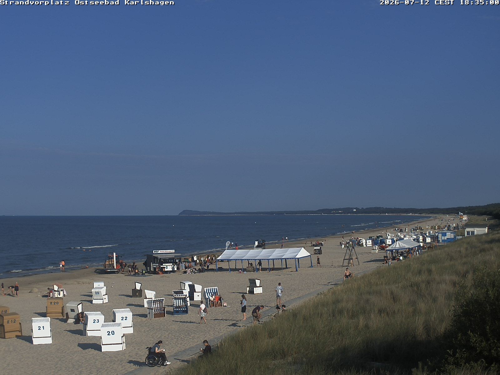 Archived image Webcam North east view Karlshagen beach