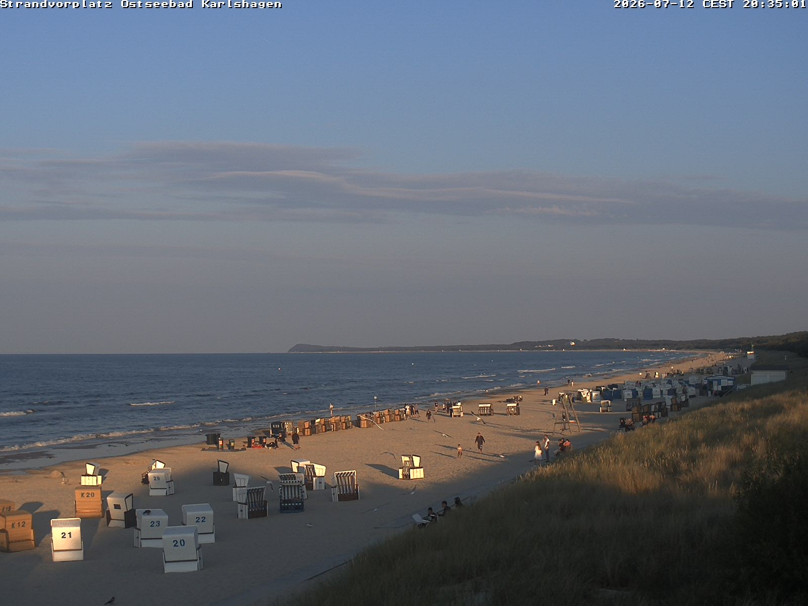 Archiv Foto Webcam Usedom: Strandvorplatz Karlshagen